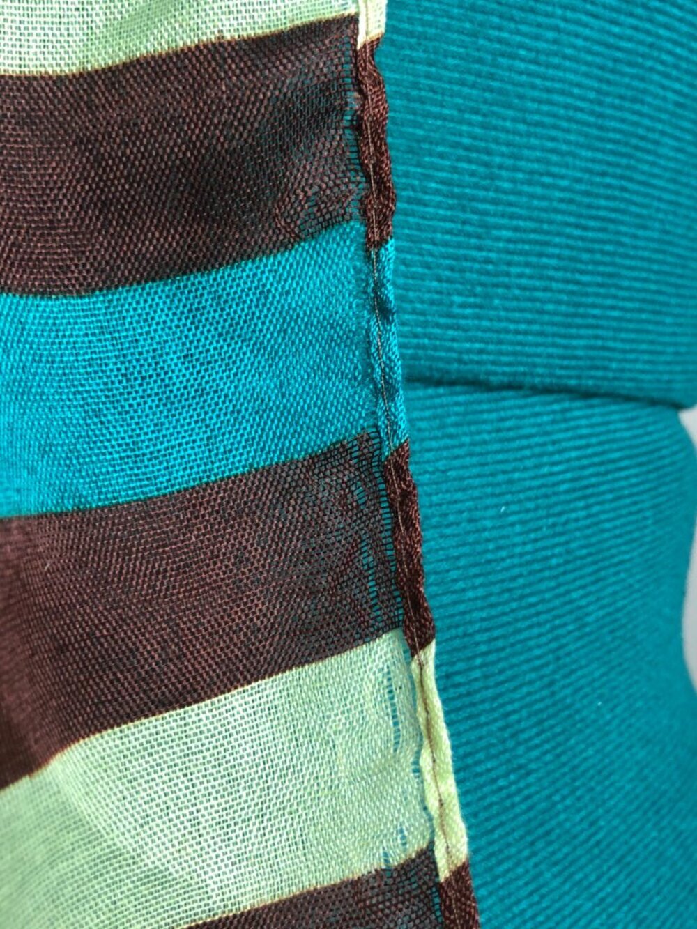 Striped Rectangle Scarf - Picture 5 of 5